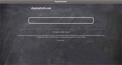 Desktop Screenshot of chemicaltable.com