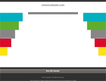 Tablet Screenshot of chemicaltable.com